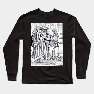 Cthulhu Goes To Dallas! Long Sleeve T-Shirt